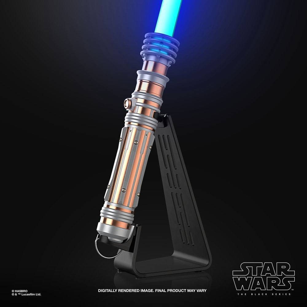 Metamorph Kostüm Star Wars Episode 9 The Black Series Leia Organa F, Exakte Replik von Leias blauem Lichtschwert aus Star Wars Episode 9