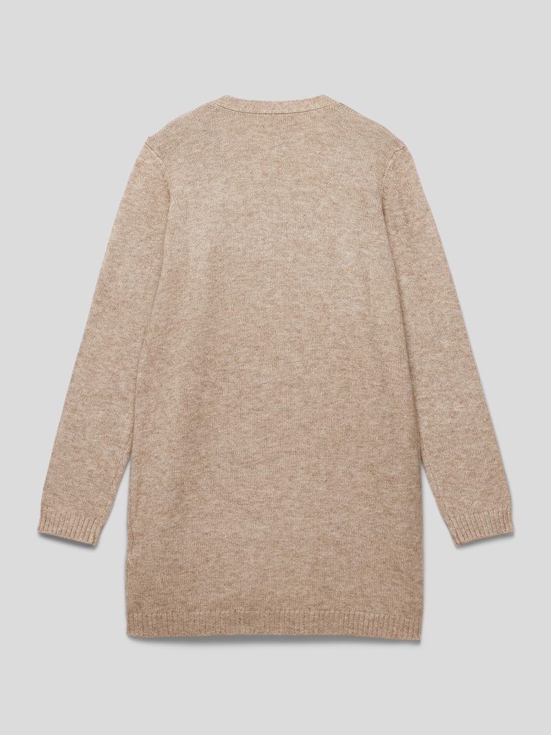 Cardigan mit aufgesetzten Taschen Modell 'LESLY' in beige