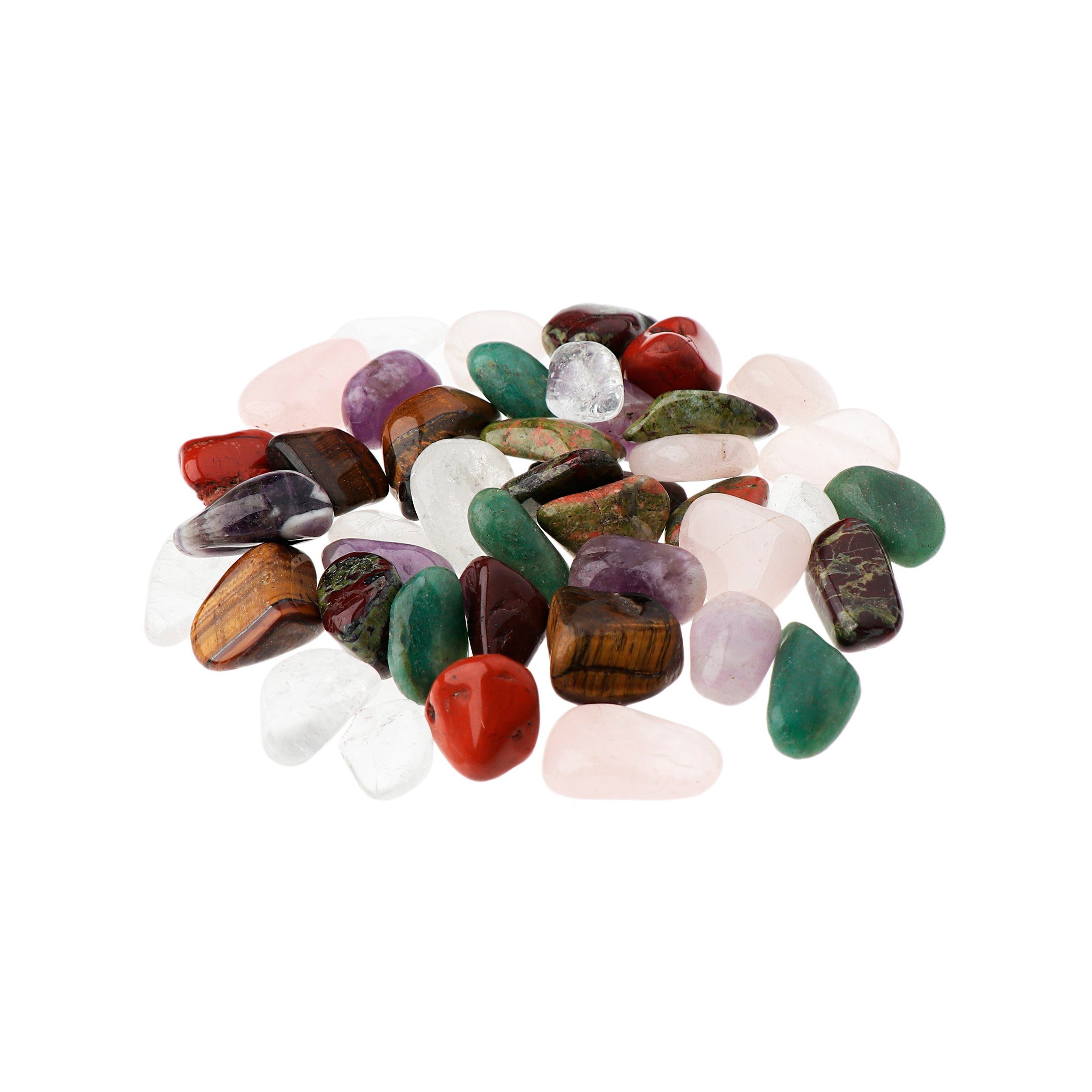 NKlaus Mineralstein 300g Trommelsteine Mix 15 - 25 mm Heilsteine Edelsteine Schmucksteine
