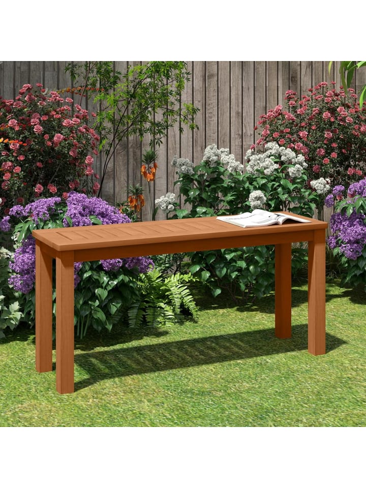COSTWAY Gartenbank Massivholz wetterfest in Hellbraun günstig kaufen onesize