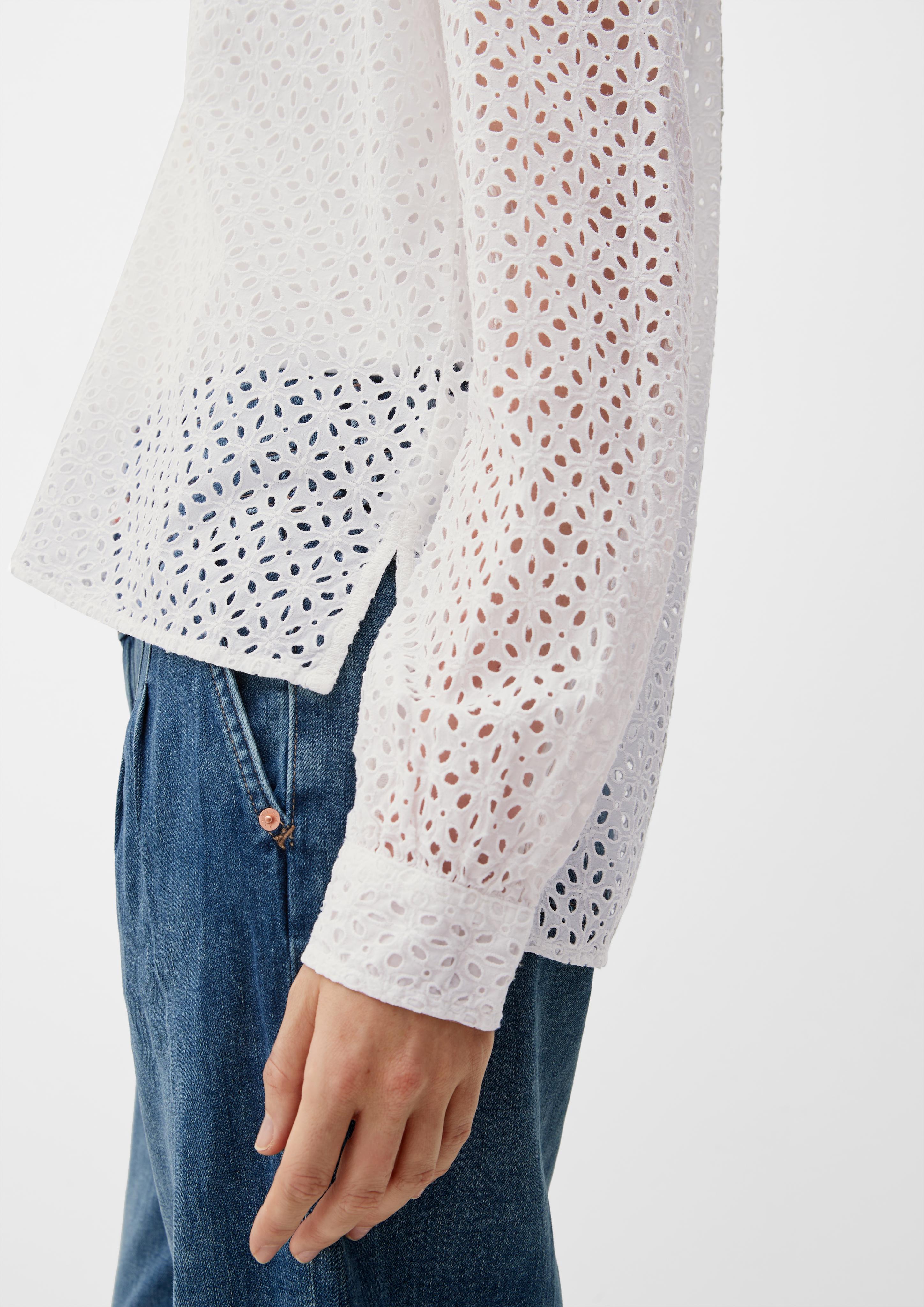 Bluse mit Lochstickerei  2128352-02L4