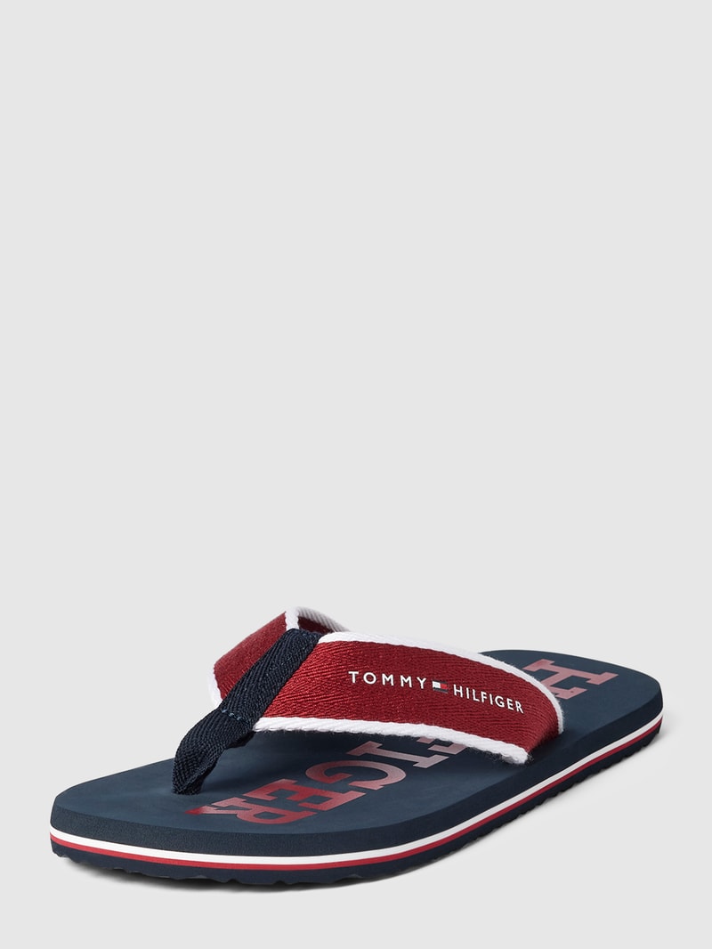 Zehentrenner mit Label-Details Modell 'CLASSIC' in royalblau