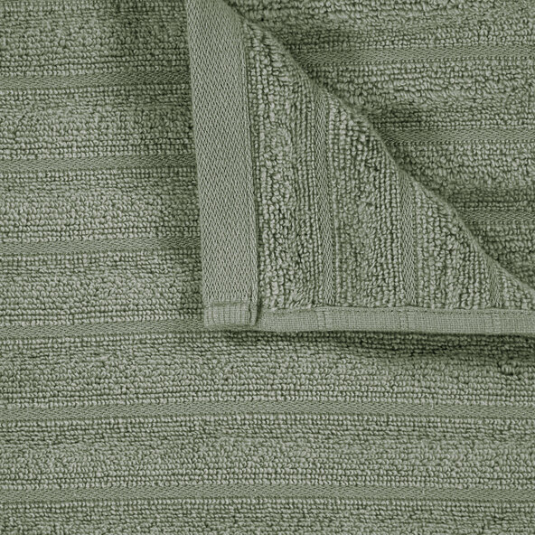 Handtuch Hoch/Tief, 2 x 2er Set, grün
