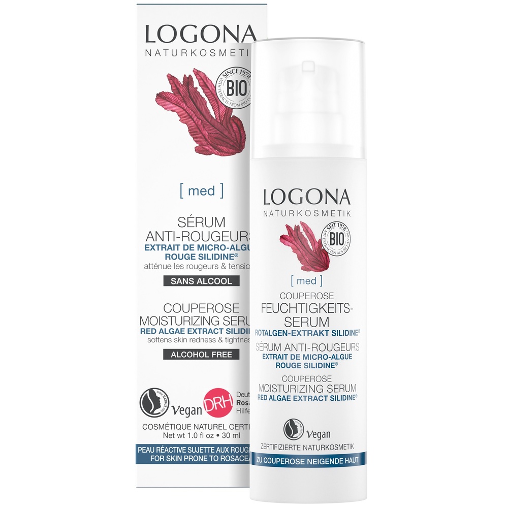 logona Sérum anti-rougeurs algue rouge, 30ml Crèmes visage