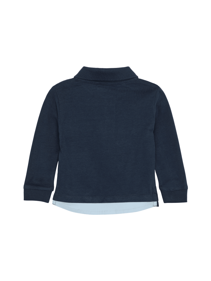 s.Oliver Polo-Shirt langarm in Blau günstig kaufen