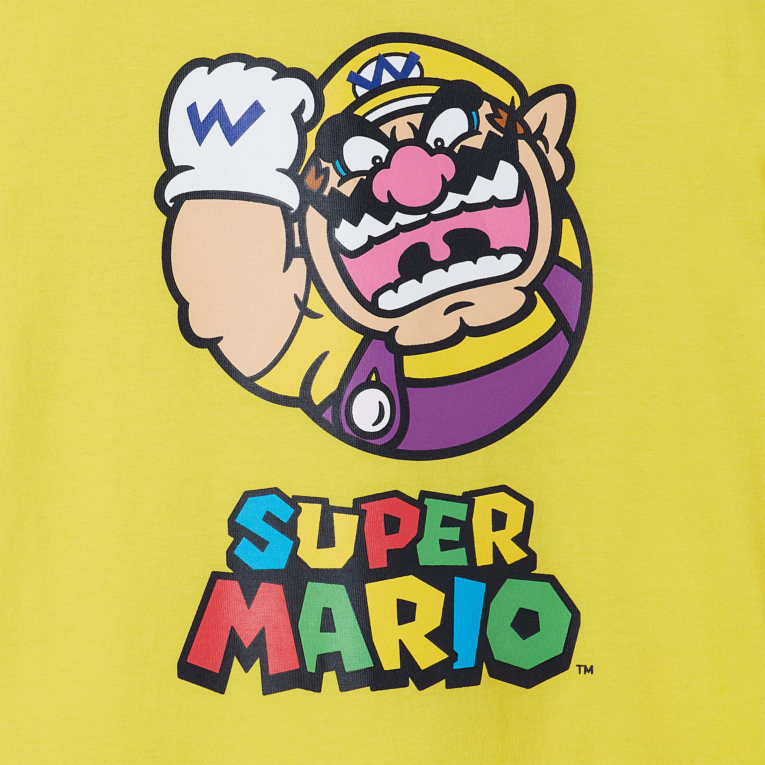 T-shirt manches courtes Super Mario jaune garçon | La Halle