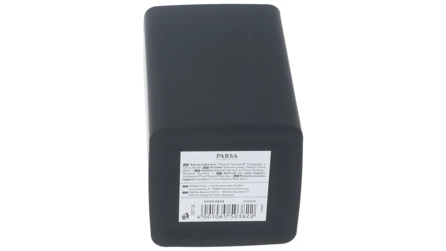 PARSA Beauty Zahnputzbecher schwarz