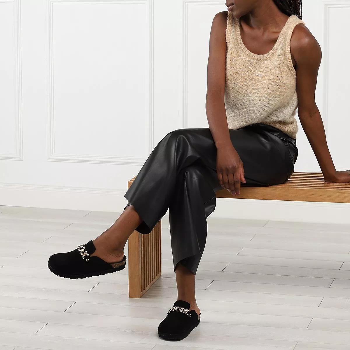 L´AUTRE CHOSE Pantoletten schwarz Mule