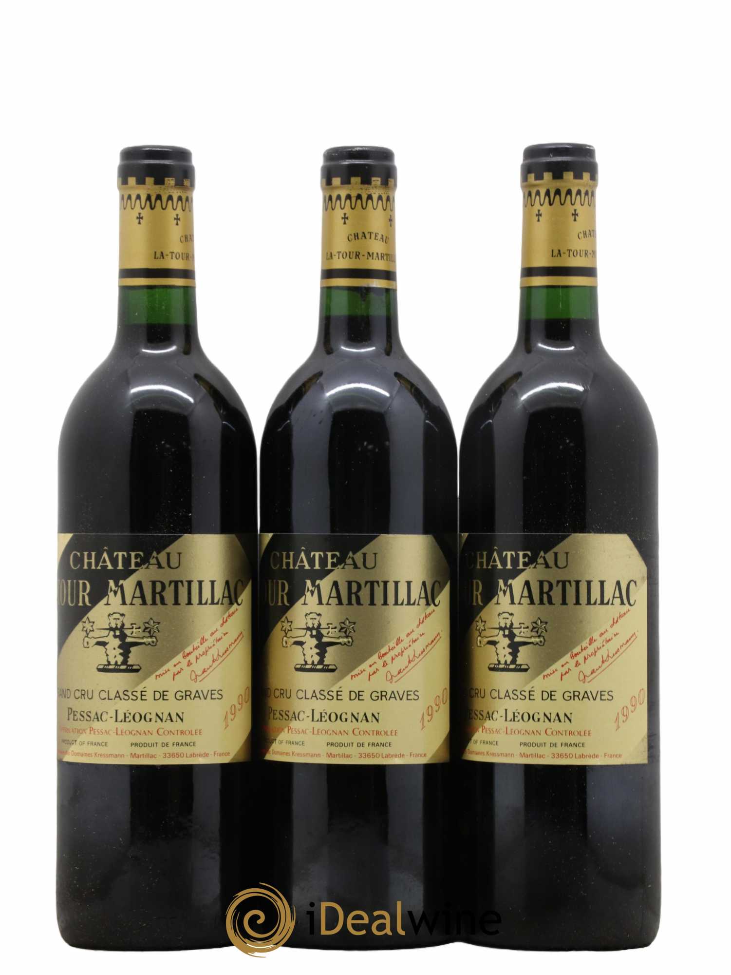 Château Latour-Martillac Cru Classé de Graves  1990 - Lot de 12 Bouteilles
