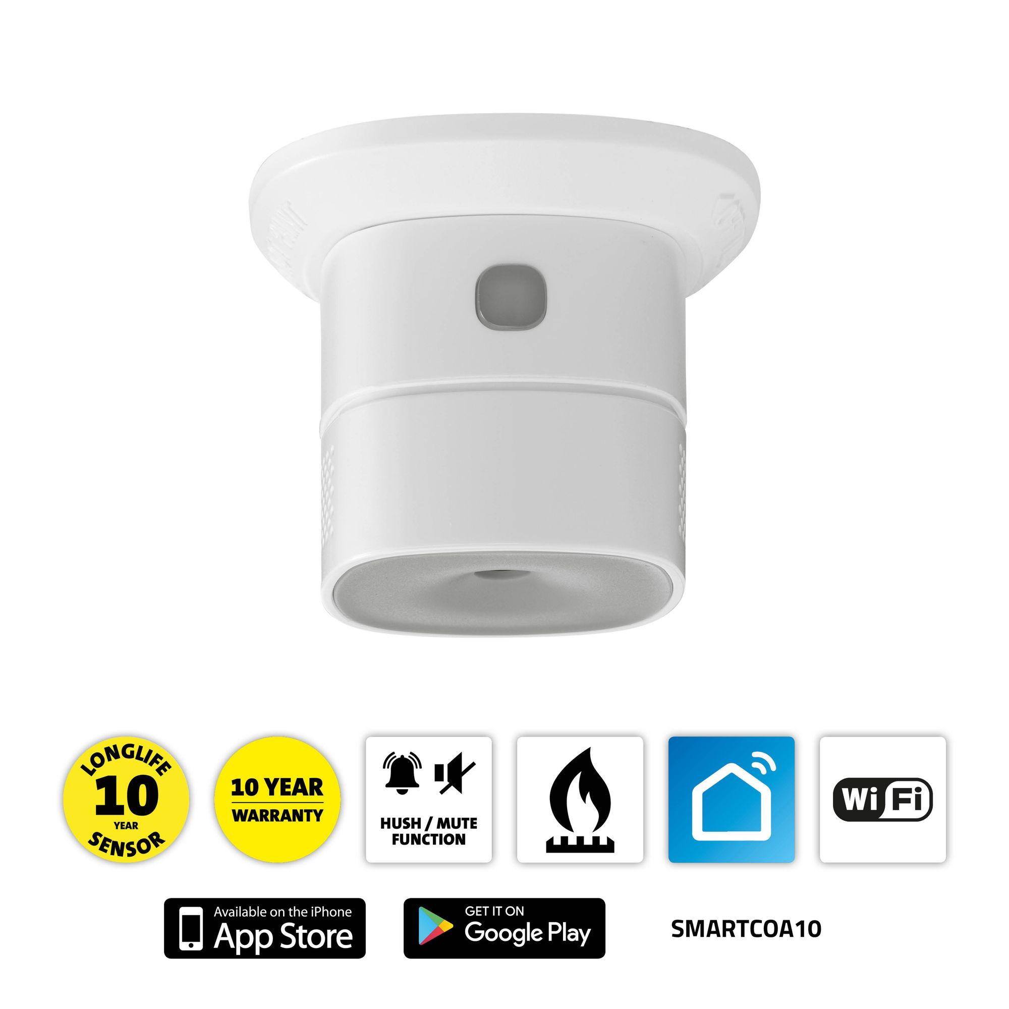 Alecto SMARTCOA10 Smart-Kohlenmonoxiddetektor