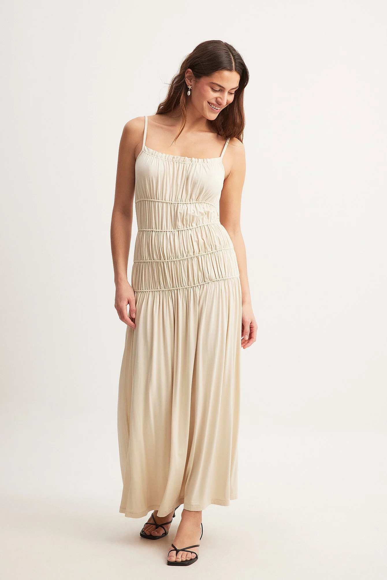 Rouched Midi Dress
