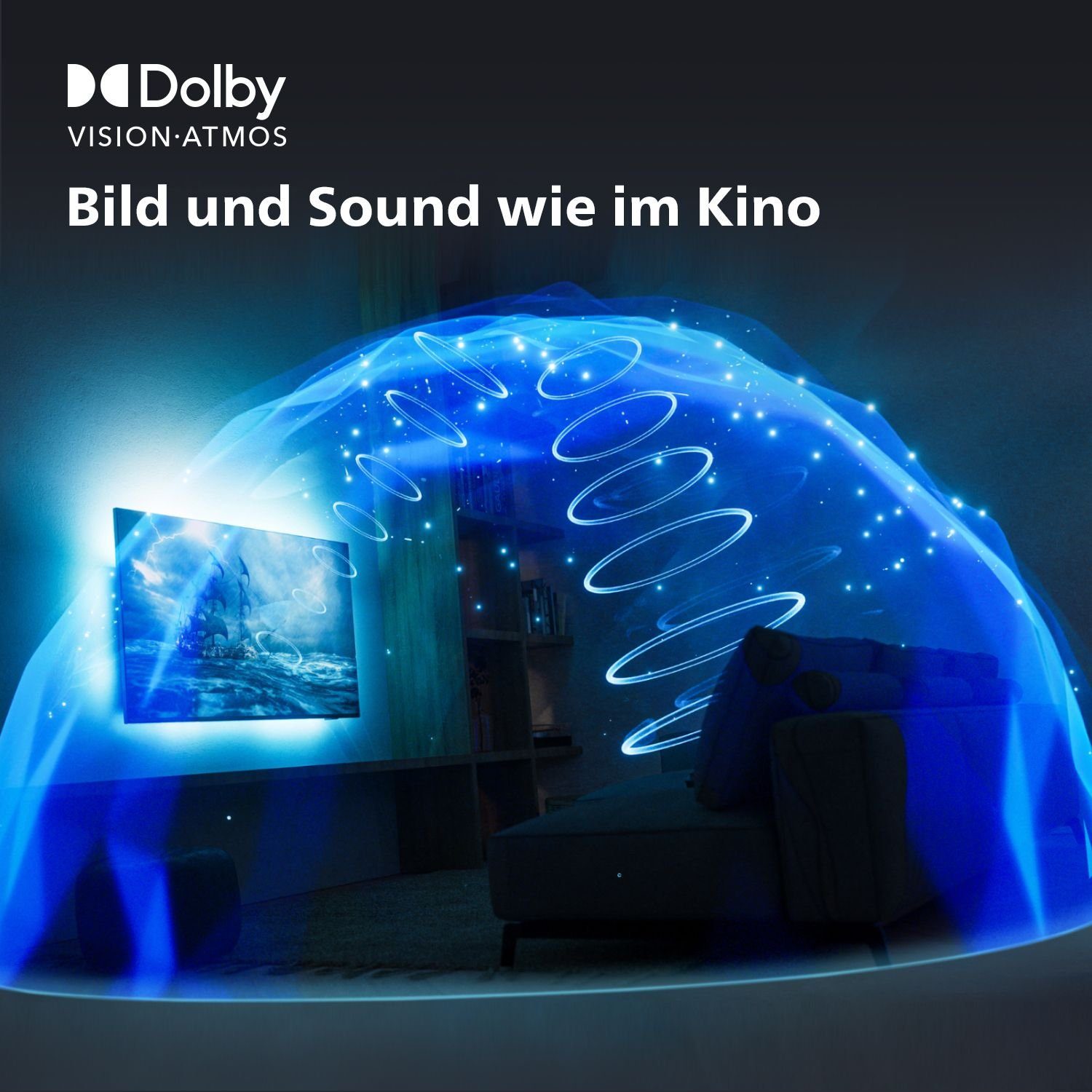 Philips 48OLED808/12 LED-Fernseher (122 cm/48 Zoll, 4K Ultra HD, Android TV, Smart-TV)