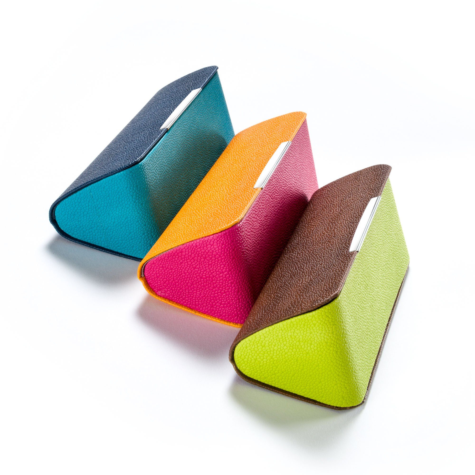 FEFI Brillenetui Stylisches Hardcase in ausgefallener Form, inklusive Mikrofasertuch