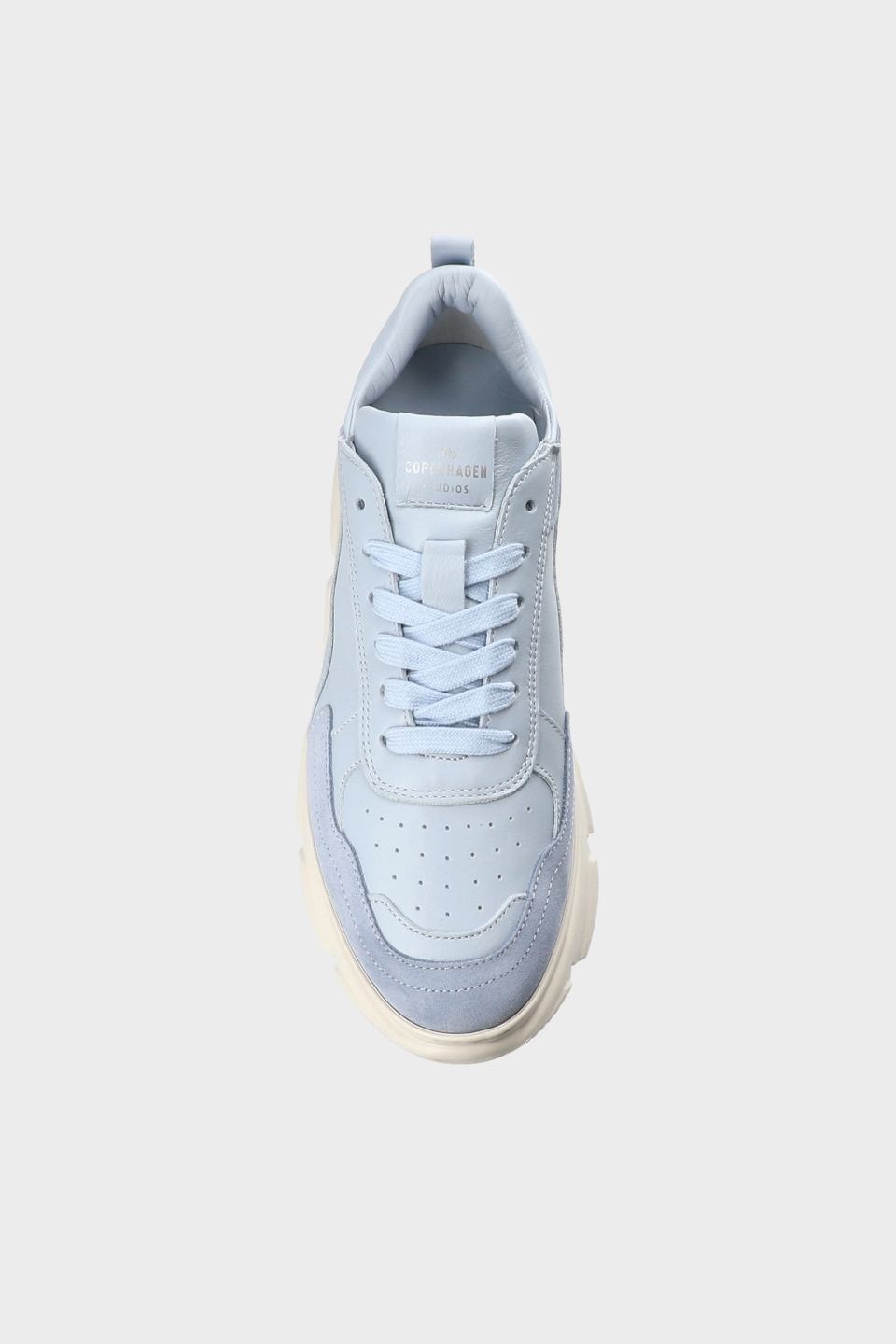 CPH46 leather mix light blue
