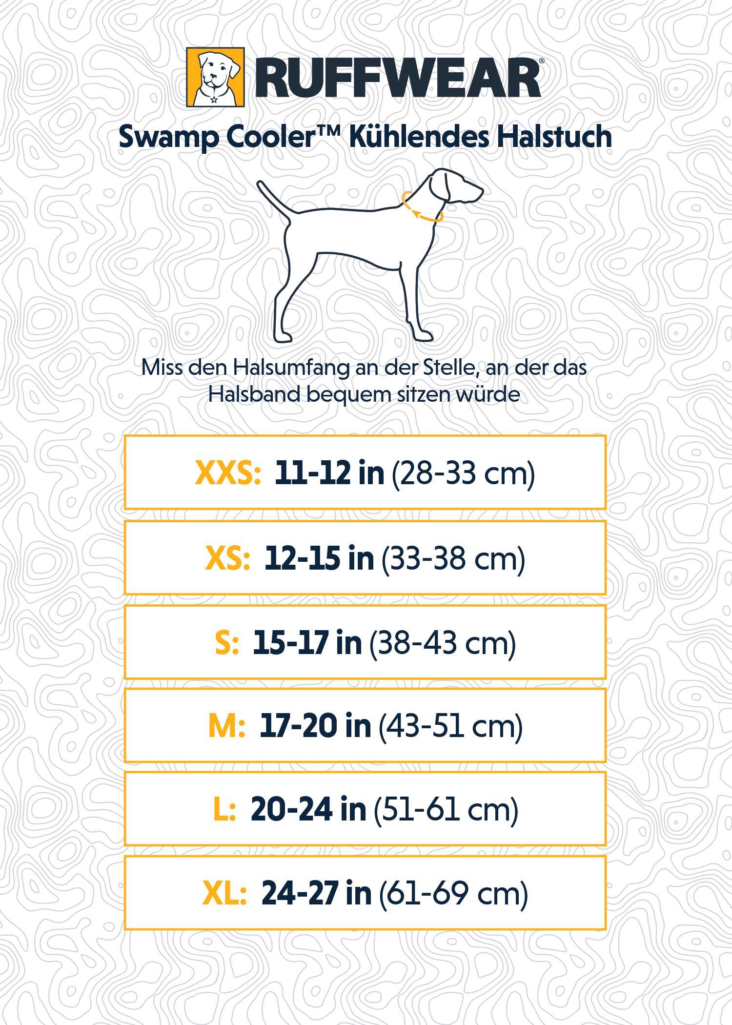Ruffwear Hundewesten Ruffwear Swamp Cooler™ Kühlendes Halstuch blau/ türkis S