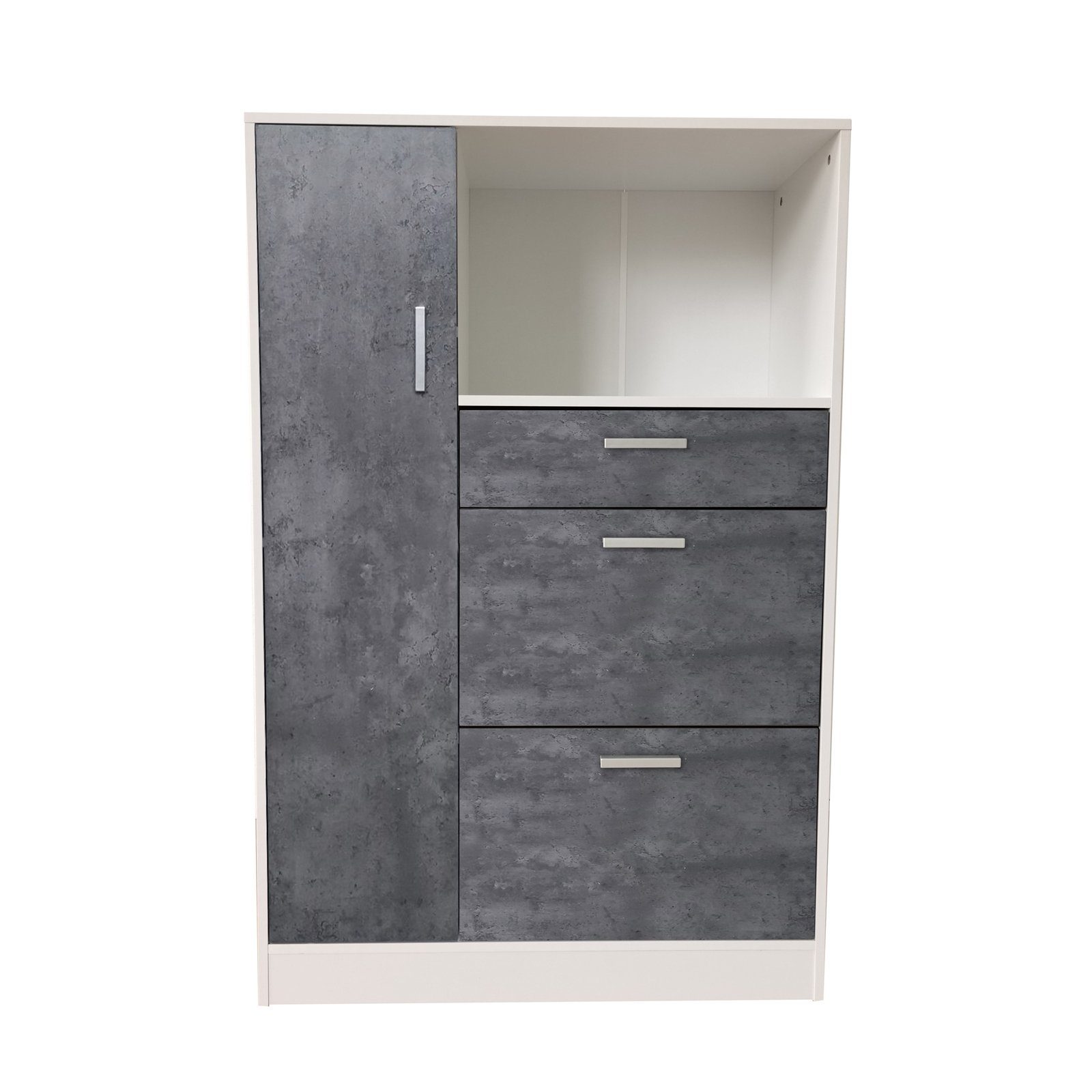 HTI-Line Küchenbuffet Küchenschrank Kombi L und S Blanca (Set, 2-St) Küchenbuffet Mehrzweckschrank Mikrowellenschrank