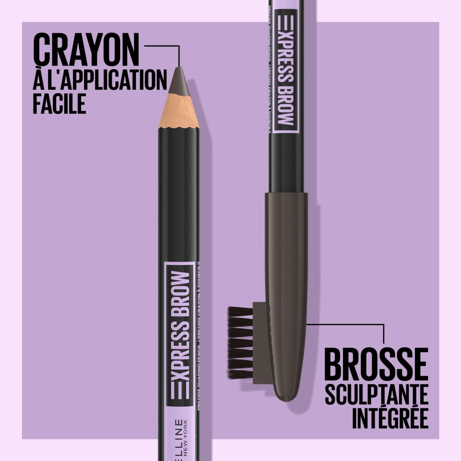 Maybelline svinčnik za obrvi z vgrajeno krtačko