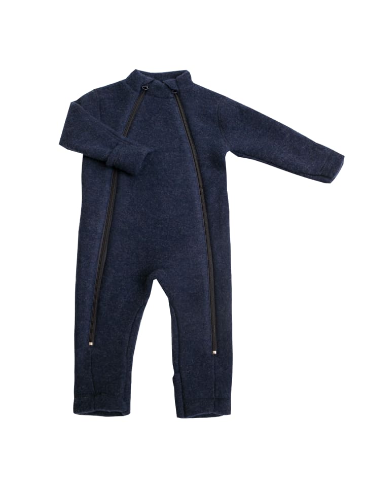 Joha Wagenazug Wollfleece Merinowolle in dark blue melange günstig kaufen