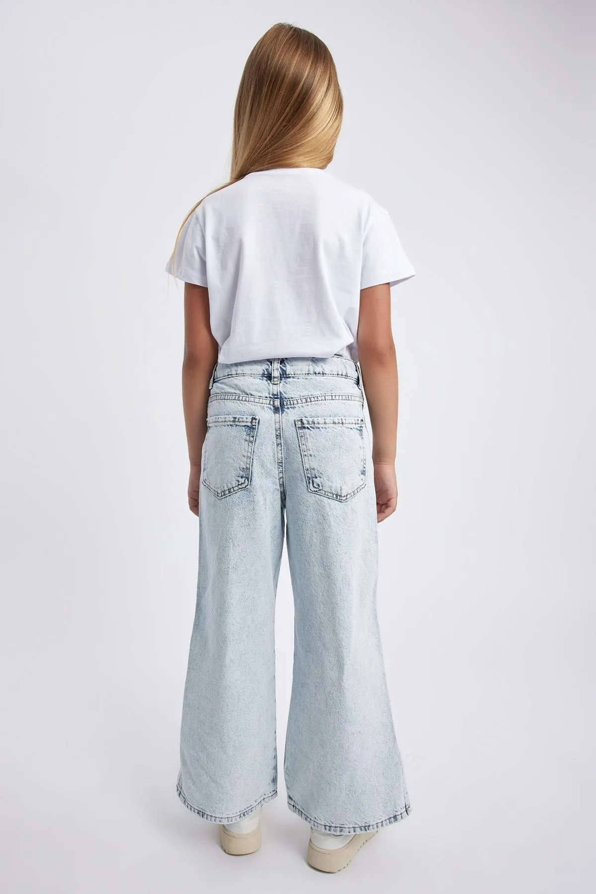 DeFacto  Zerrissene, detaillierte Hose mit weitem Bein für Mädchen mit weitem Bein