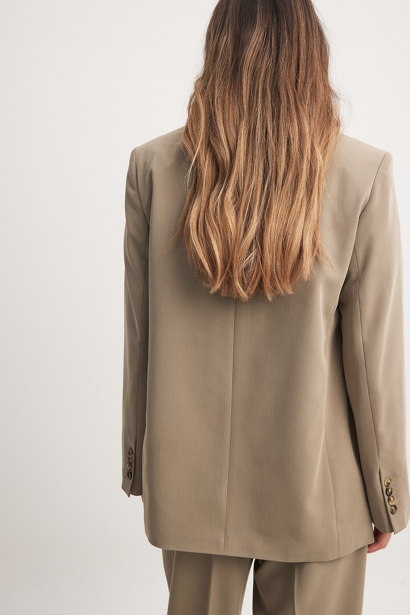 Oversize-Blazer mit einem Knopf