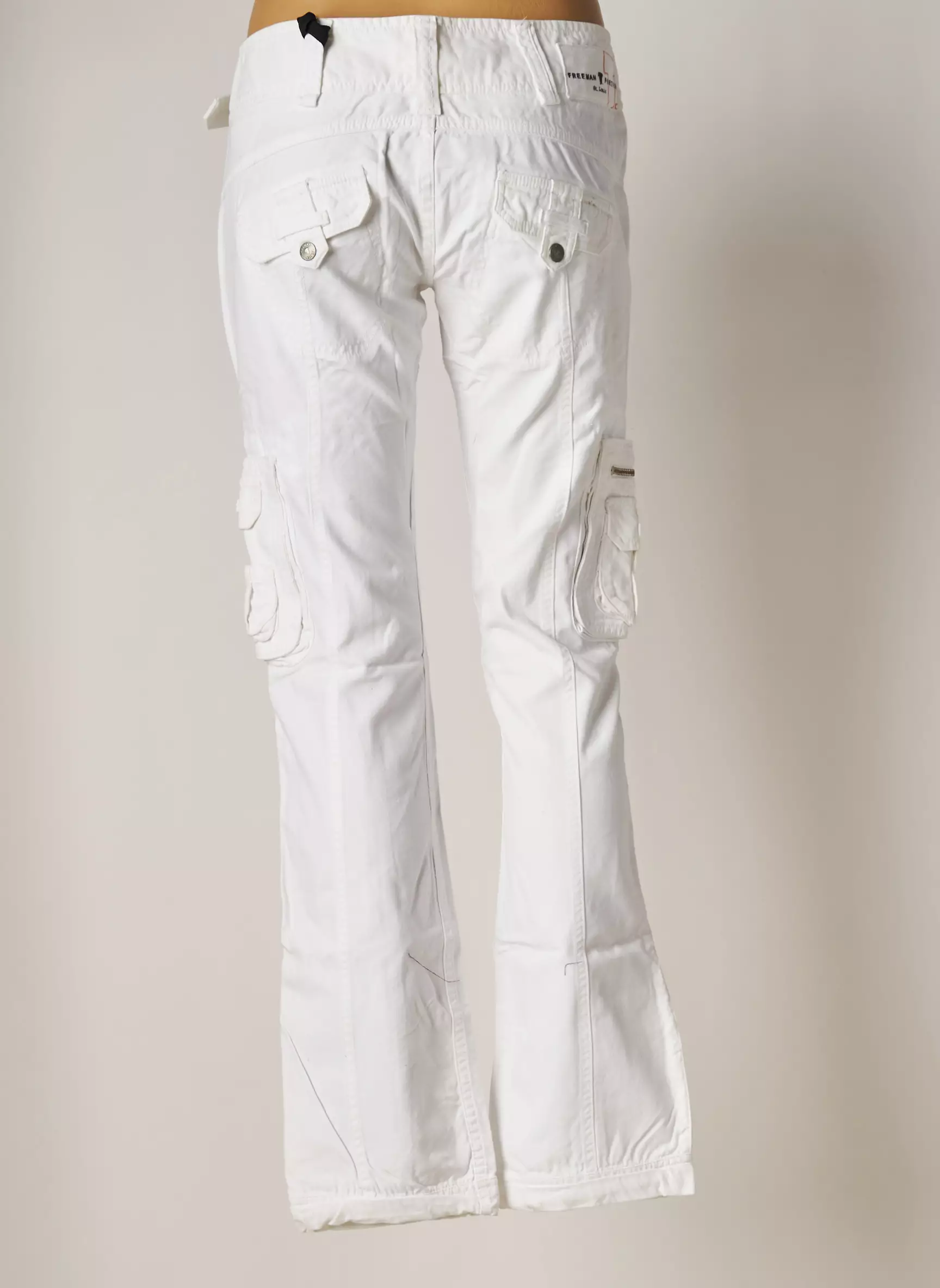 Freeman T Porter Pantalons Cargo Femme couleur beige
