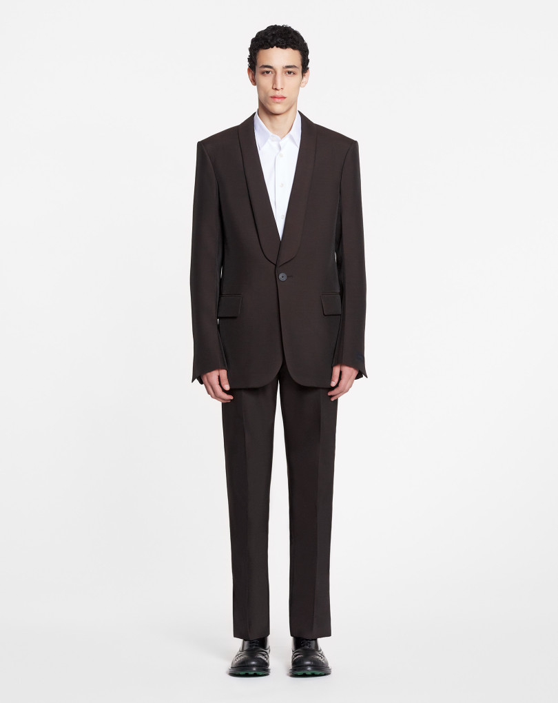 VESTE COL CHÂLE SIMPLE BOUTONNAGE