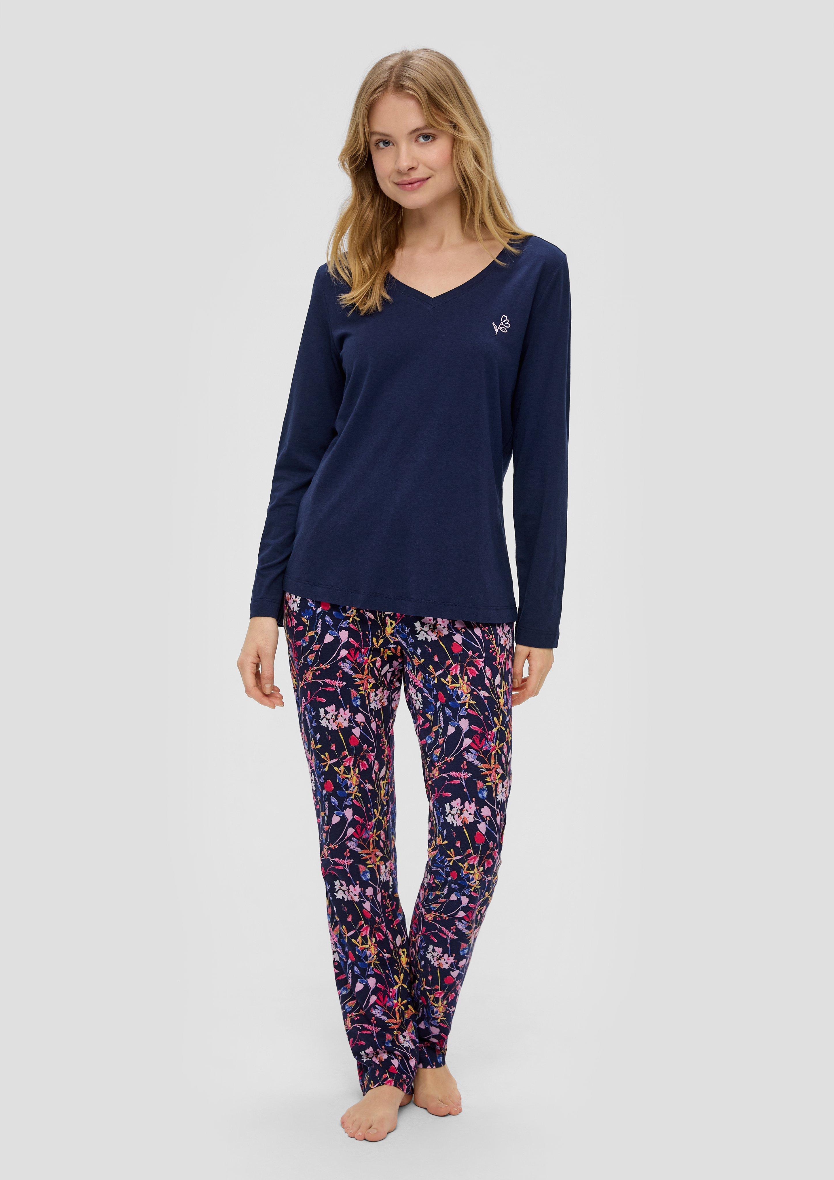 Loungewear Sweatshirt mit Stickerei-Detail  6009456-2573
