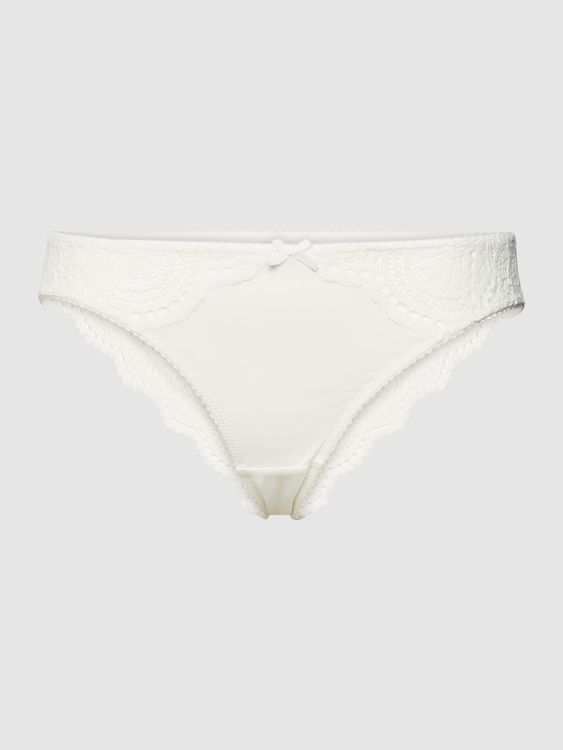 Slip mit Spitzenbesatz Modell 'AURORA' in offwhite
