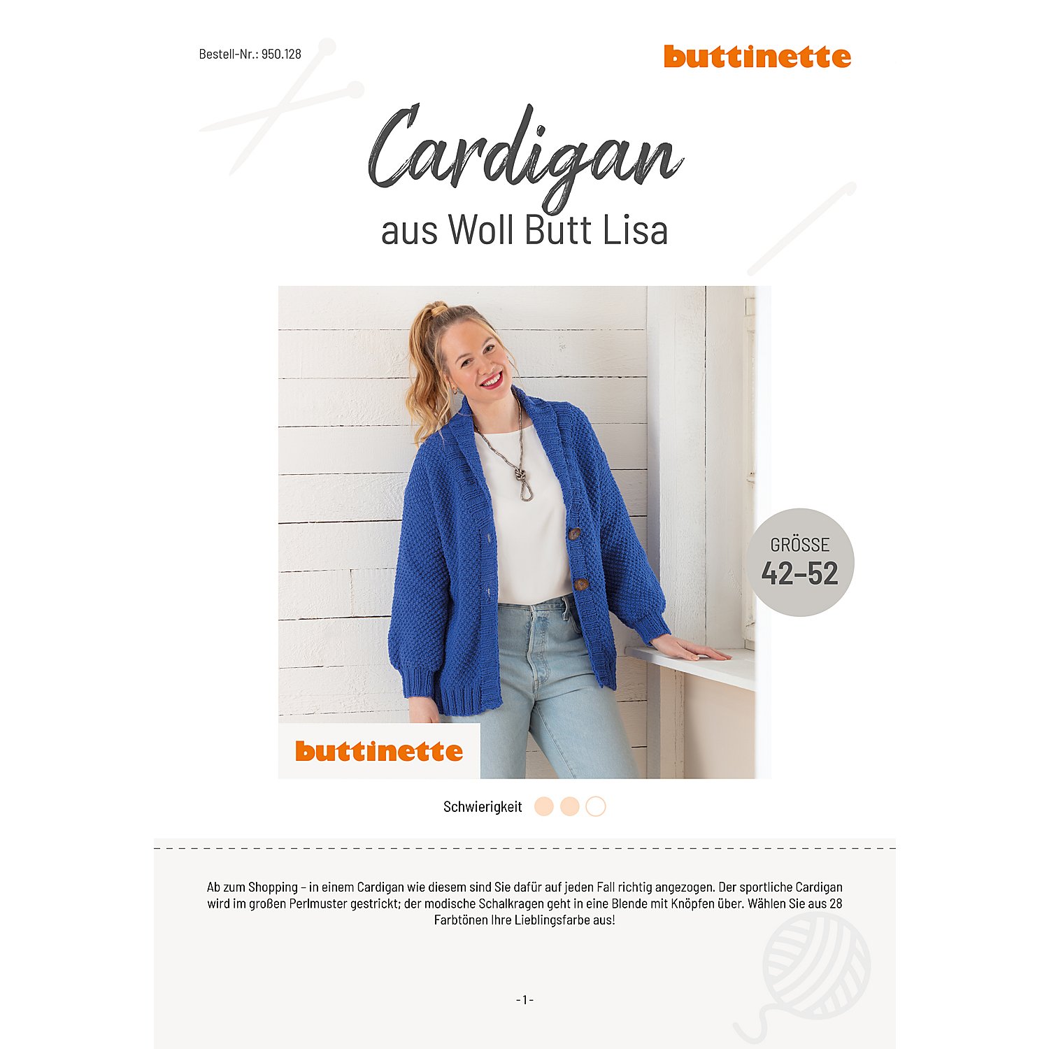 Strickanleitung – Cardigan aus Woll Butt Lisa