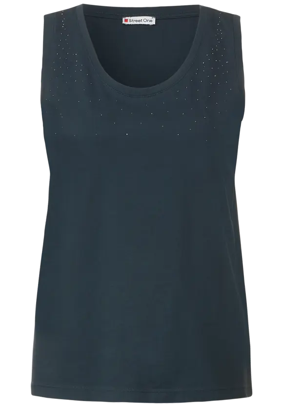 Street One Shirt mit Steinchendeko