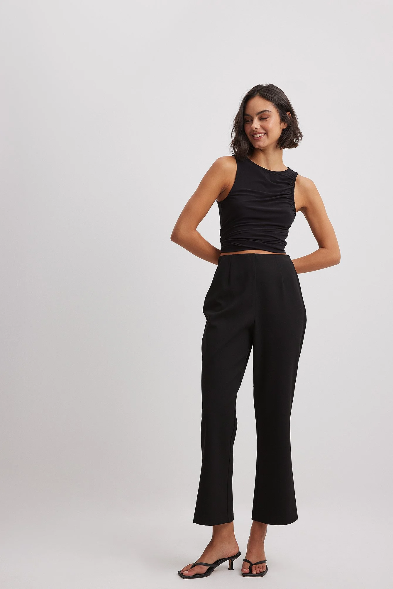 Schlaghose mit hoher Taille