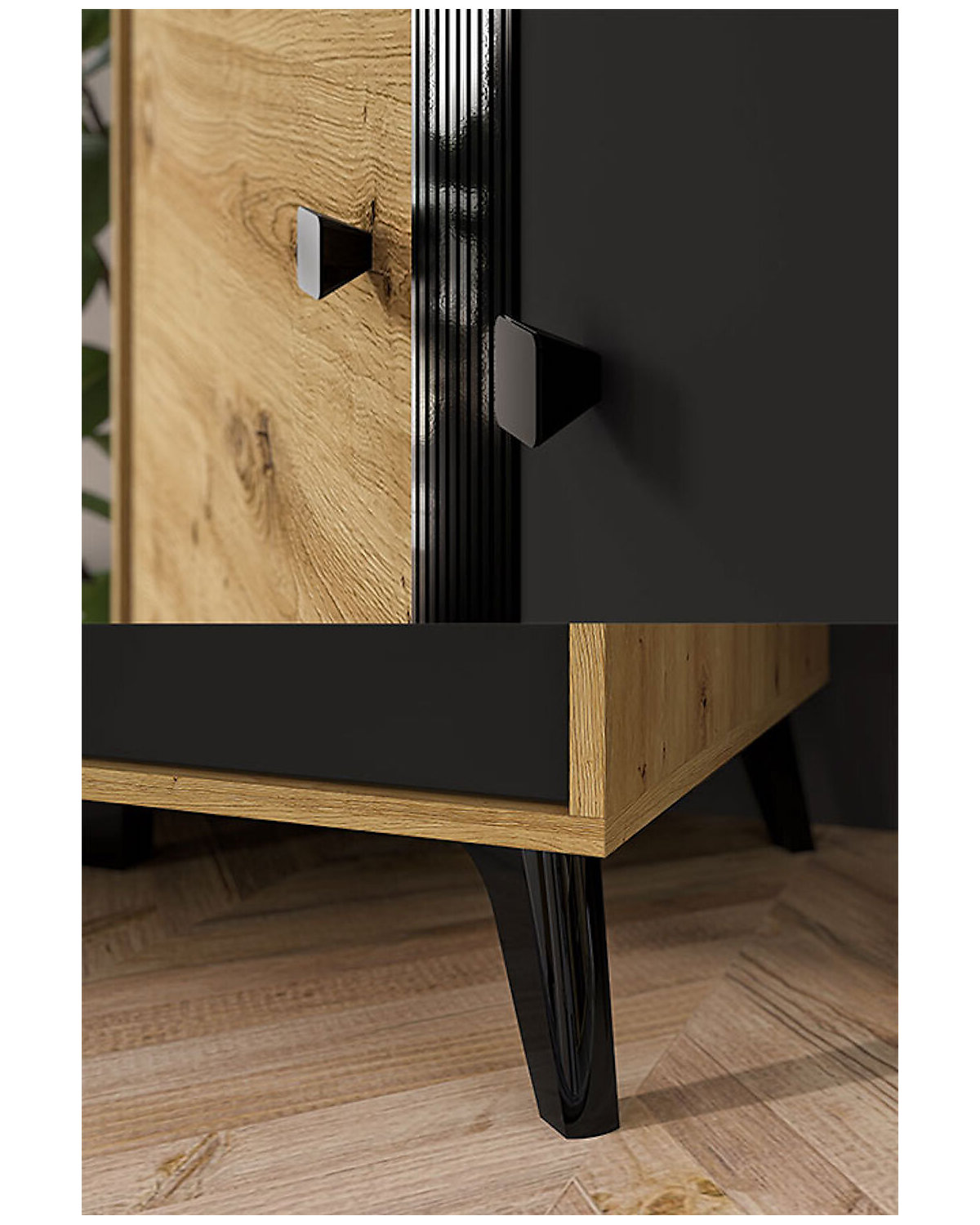 Kleiderschrank Elizabeth Garderobenschrank 92x54x191cm