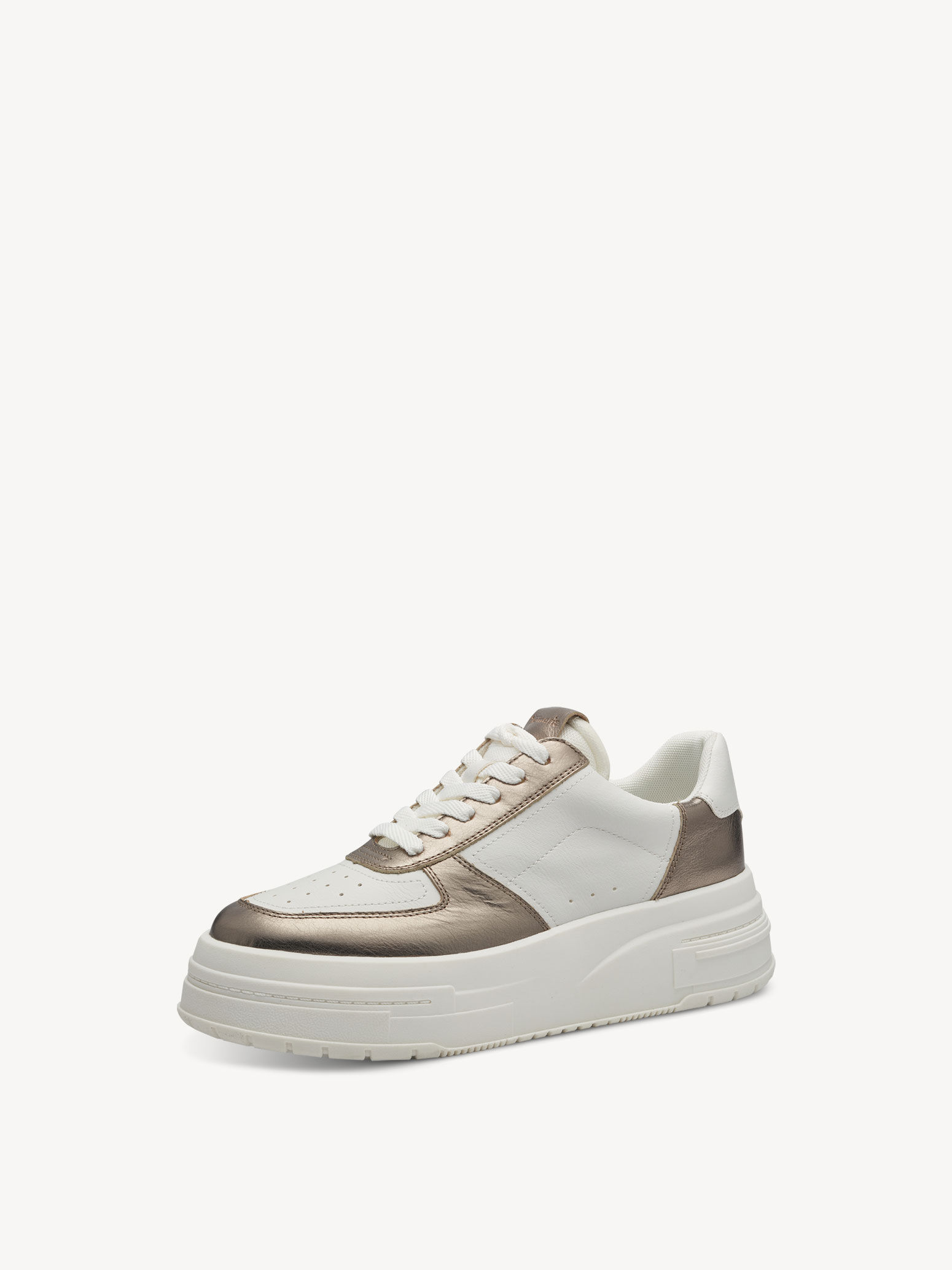 Basket en cuir - blanc