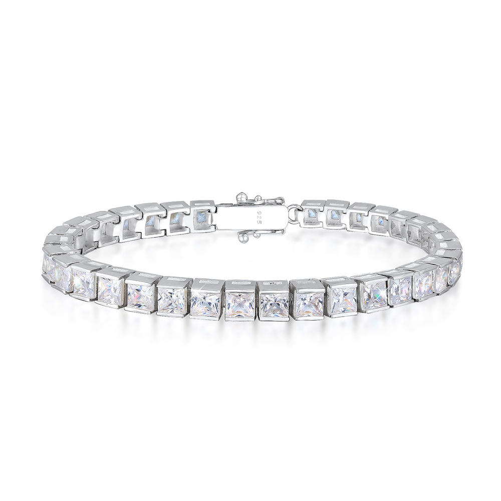 Elli PREMIUM Elli PREMIUM Bracelet Classique Zircone Bracelet Femme  (925/1000) Argent Bracelet