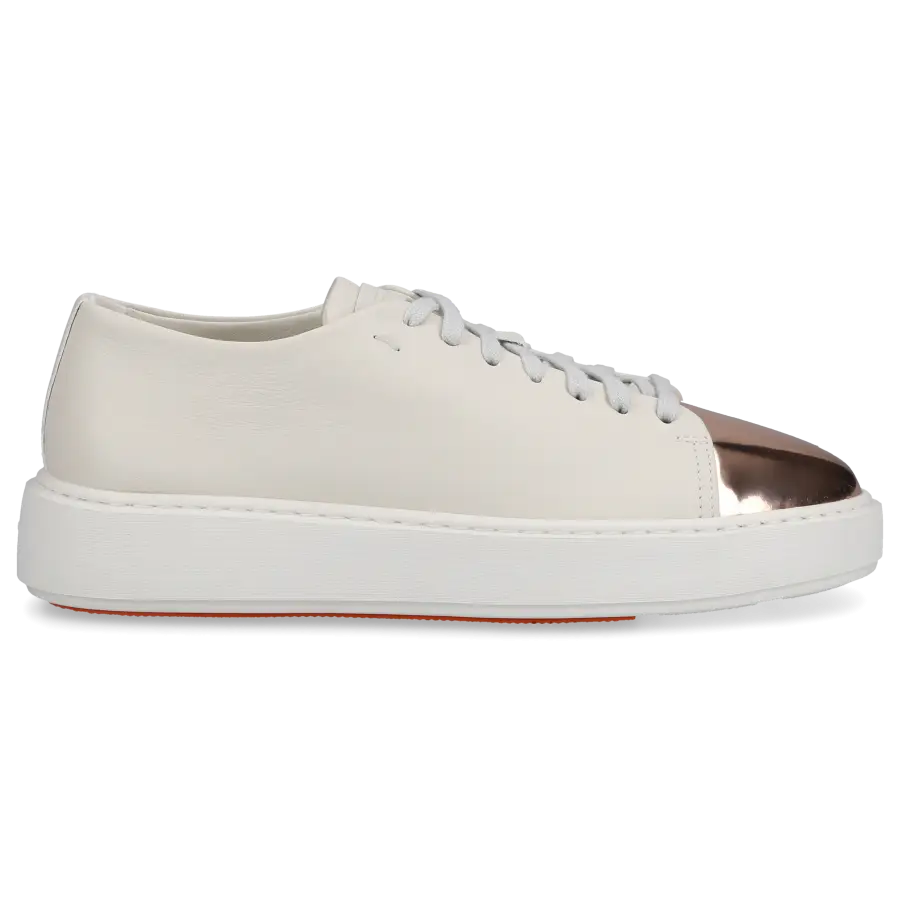 Santoni - Sneaker low 60994 Kalbsleder - weiß
