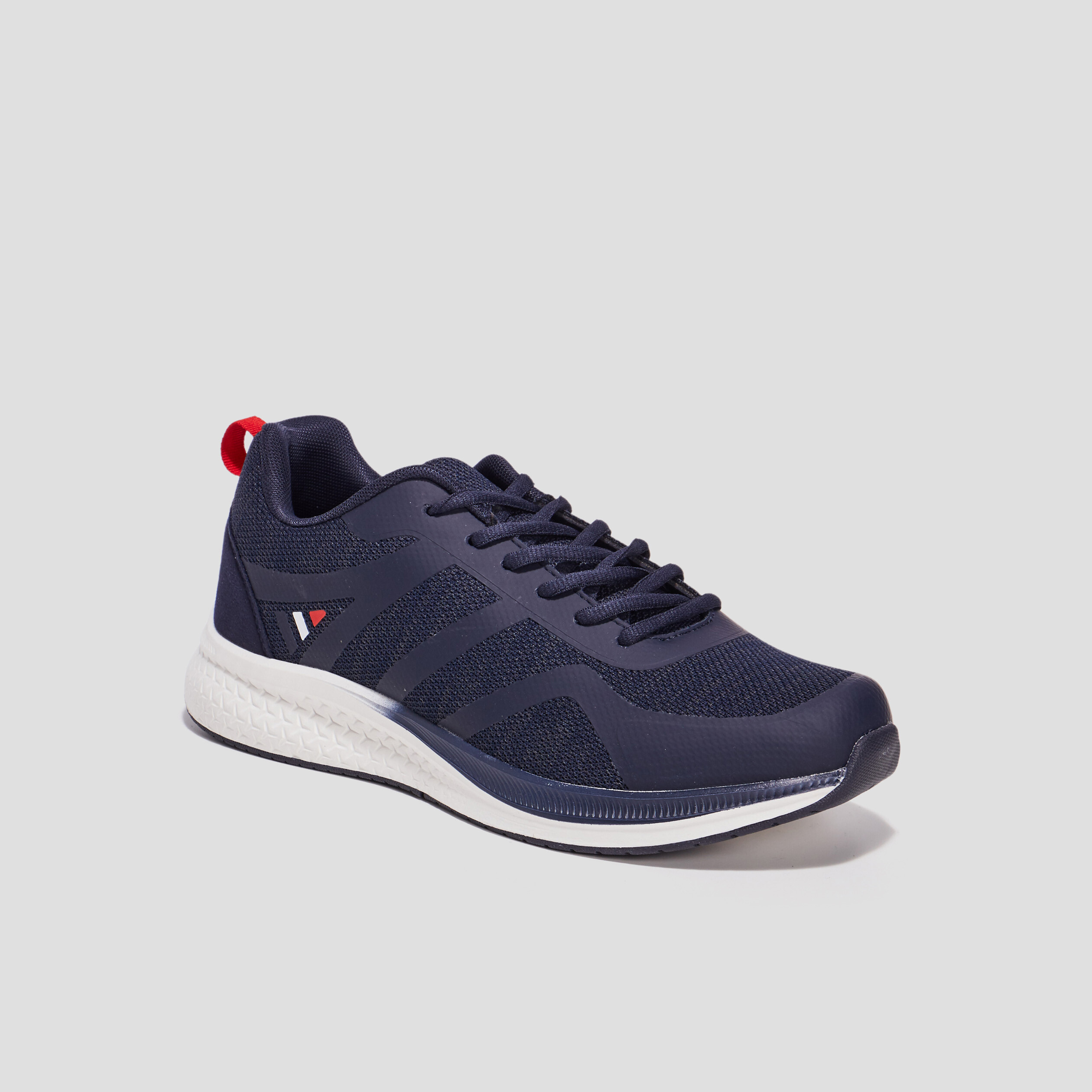 Baskets running à lacets Creeks bleu marine homme | La Halle