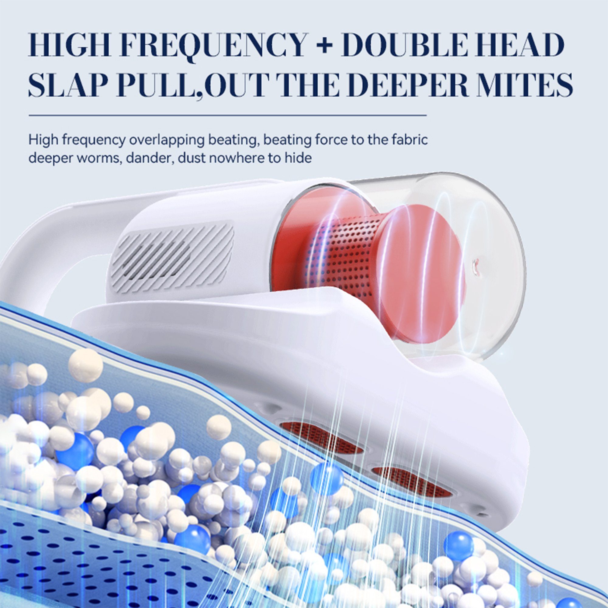 Mutoy Matratzenreinigungsgerät Matratzensauger, Milben Handstaubsauger,Handstaubsauger, Milbensauger, 400,00 W, UV-C Sterilisation,HEPA Filter,Für Allergiker, entfernt 99,9% Aller Milben,für Matratzen,Sofas und Betten