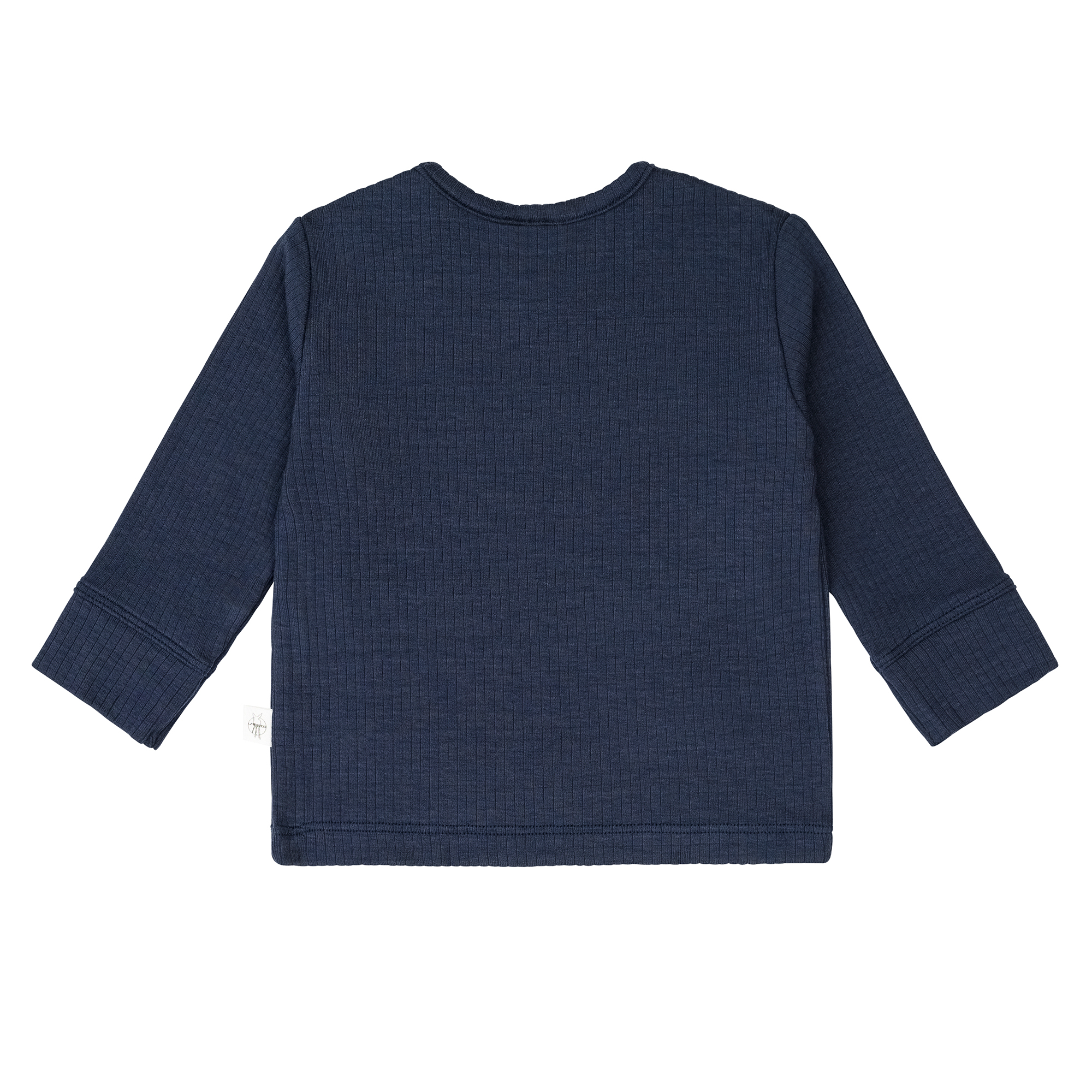 Baby Langarm Shirt - gerippt, Blau