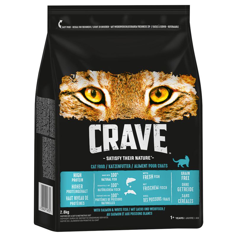 Crave Adult mit Lachs & Weißfisch Trockenfutter