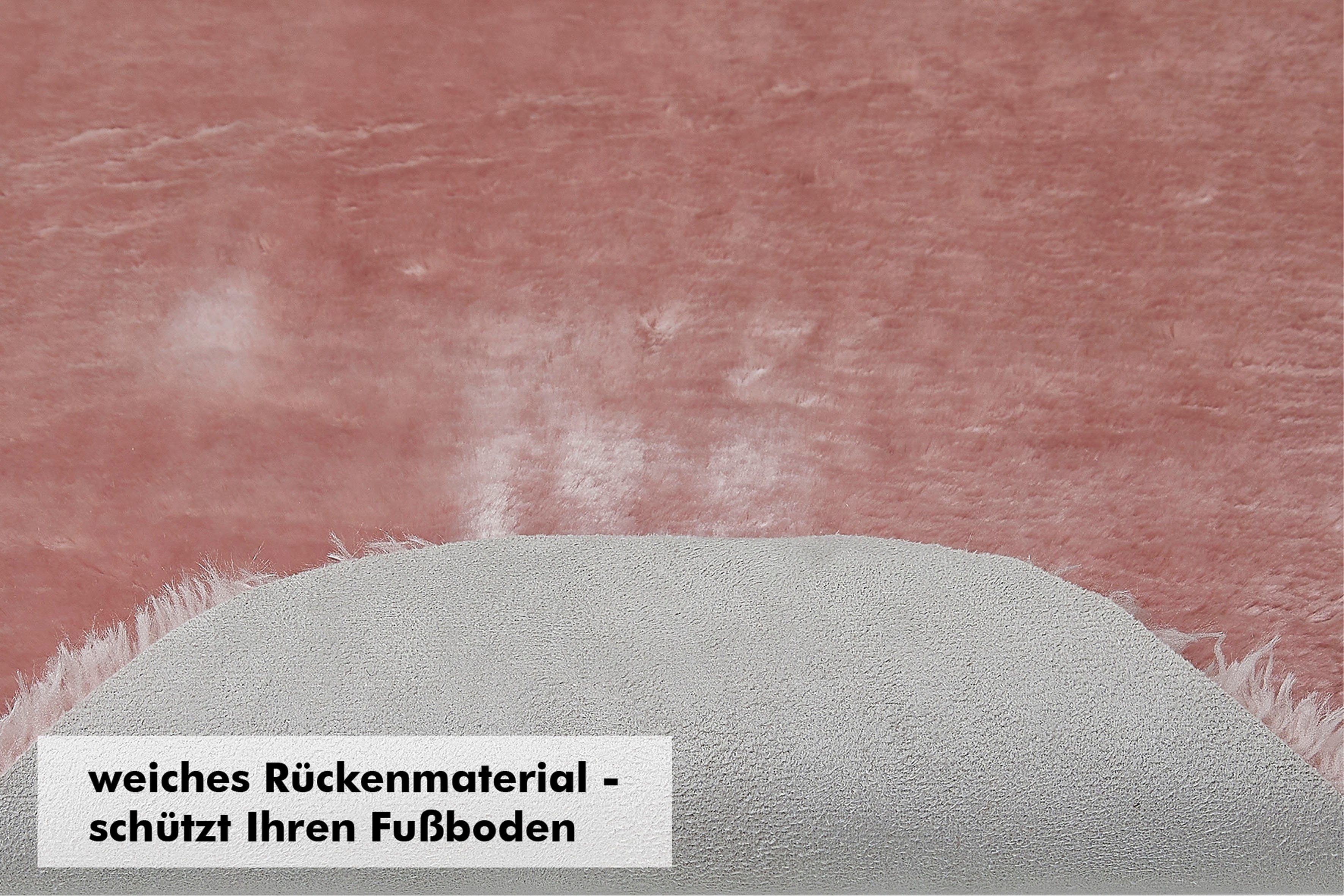 Fellteppich Lamm Fellimitat, Andiamo, rund, Höhe: 20 mm, Kunstfell, sehr weicher Flor, waschbar