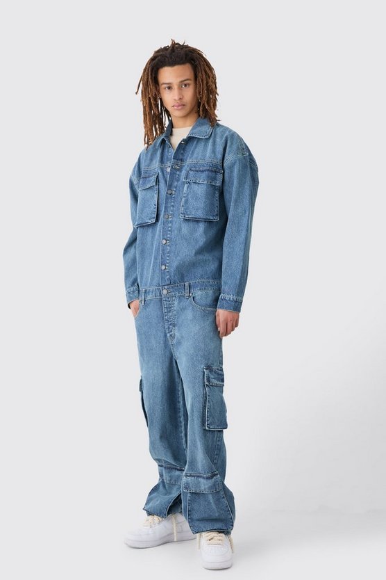 Oversize Denim-Boilersuit