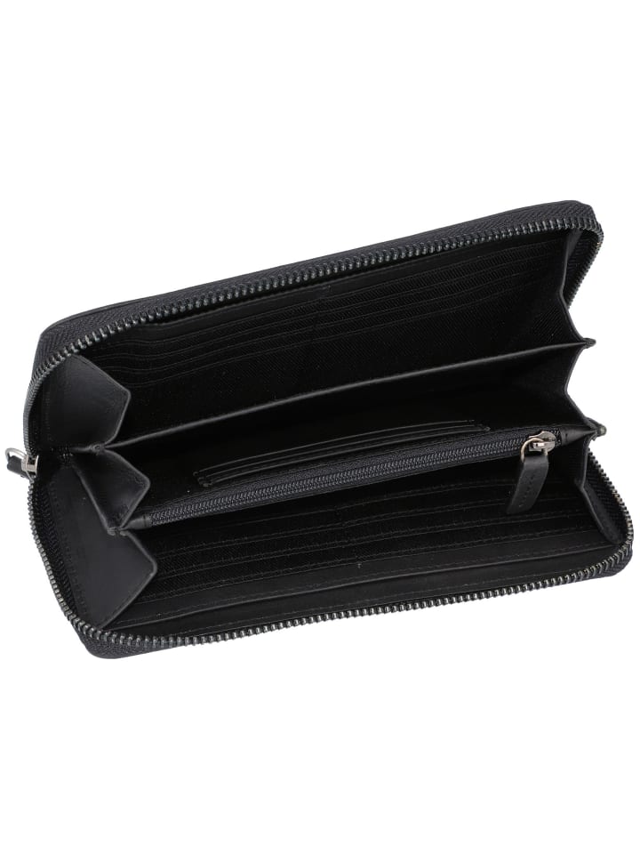 Police PT16-10369 Geldbörse Leder 20 cm in black günstig kaufen onesize