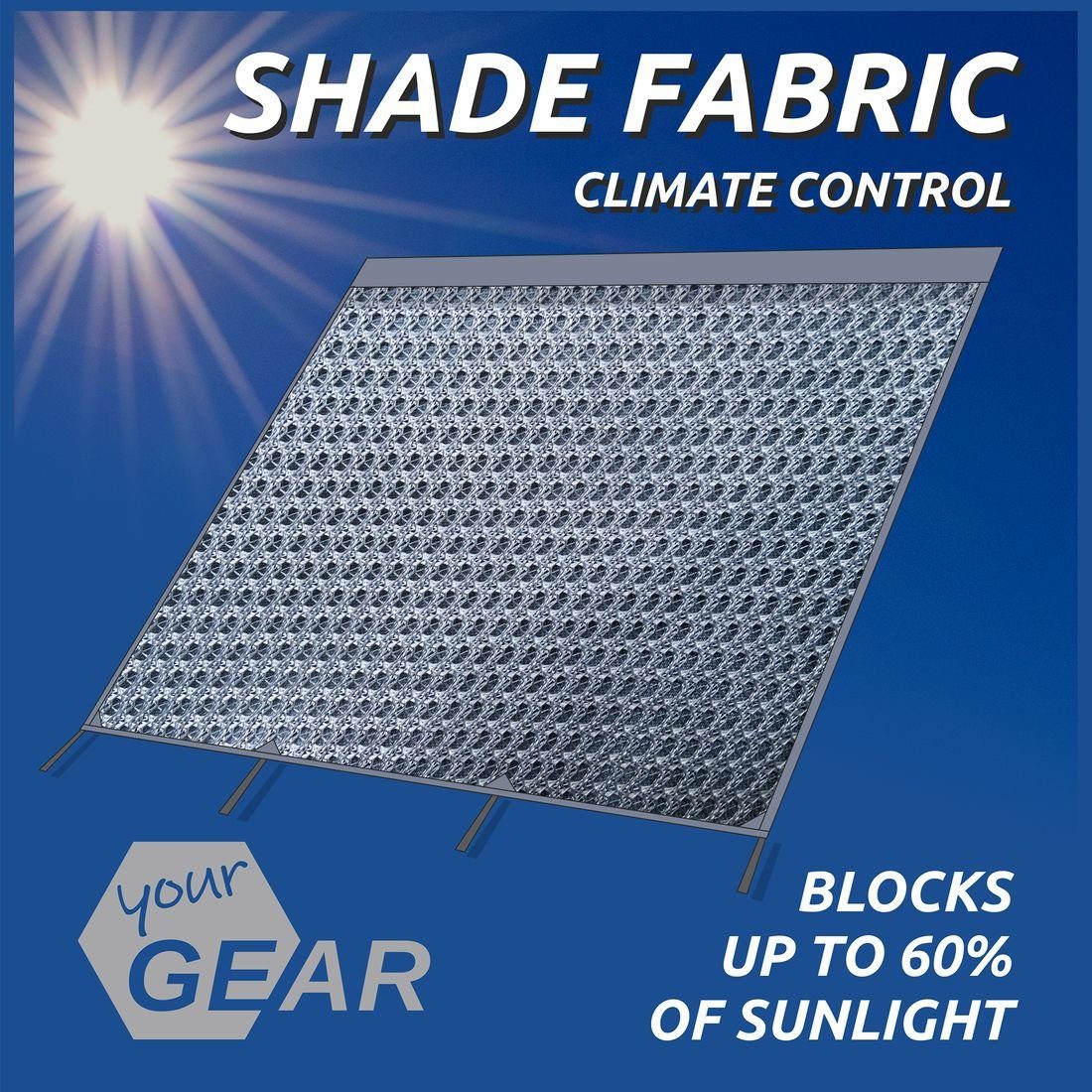 yourGEAR Vorzelt yourGEAR Capri Sun Blocker 4,3 x 2 m - Vorderwand für Markise, Personen: 0