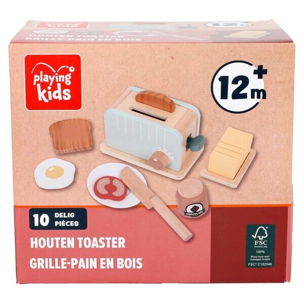 Playing Kids Wooden Toaster