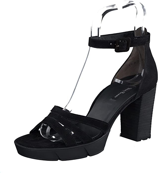 PAUL GREEN Klassische Sandalen schwarz Sandalette mit Fesselriemen