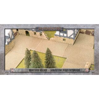 Battlefield in a Box: Wartorn Village - Cobblestone Road Expansion - Sandstone (6)