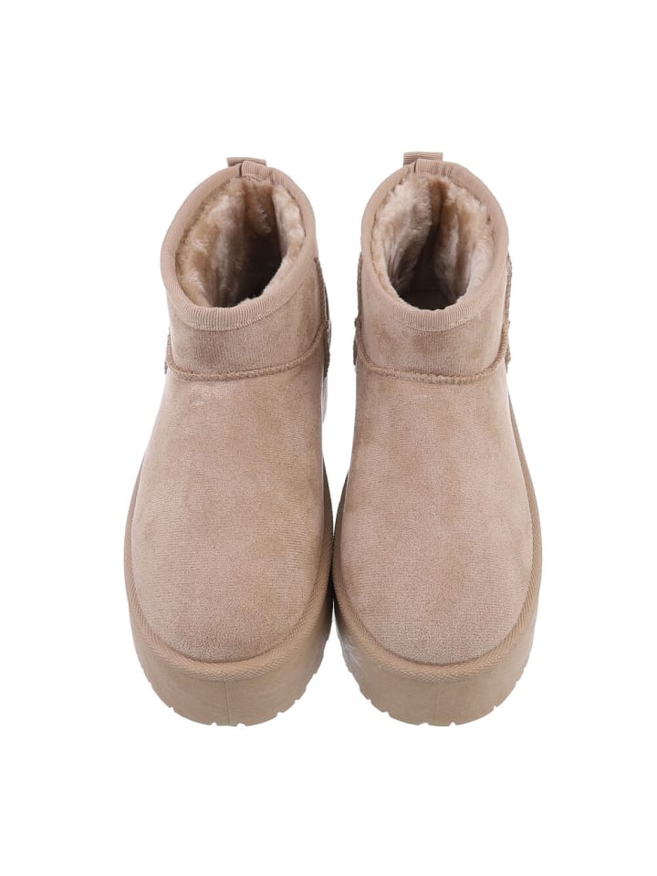 Ital-Design Stiefelette in Hellbraun günstig kaufen