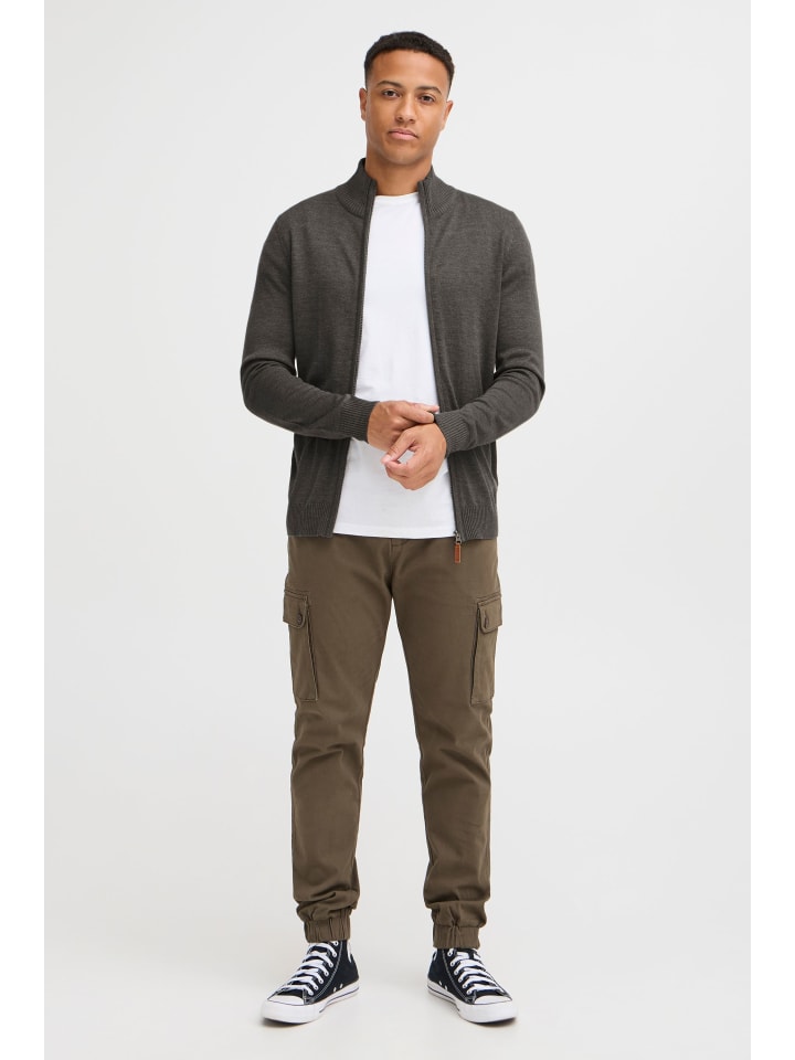 BLEND Strickjacke BHNorman 20704789ME Cardigan mit Reißverschluss in Grau günstig kaufen XXL