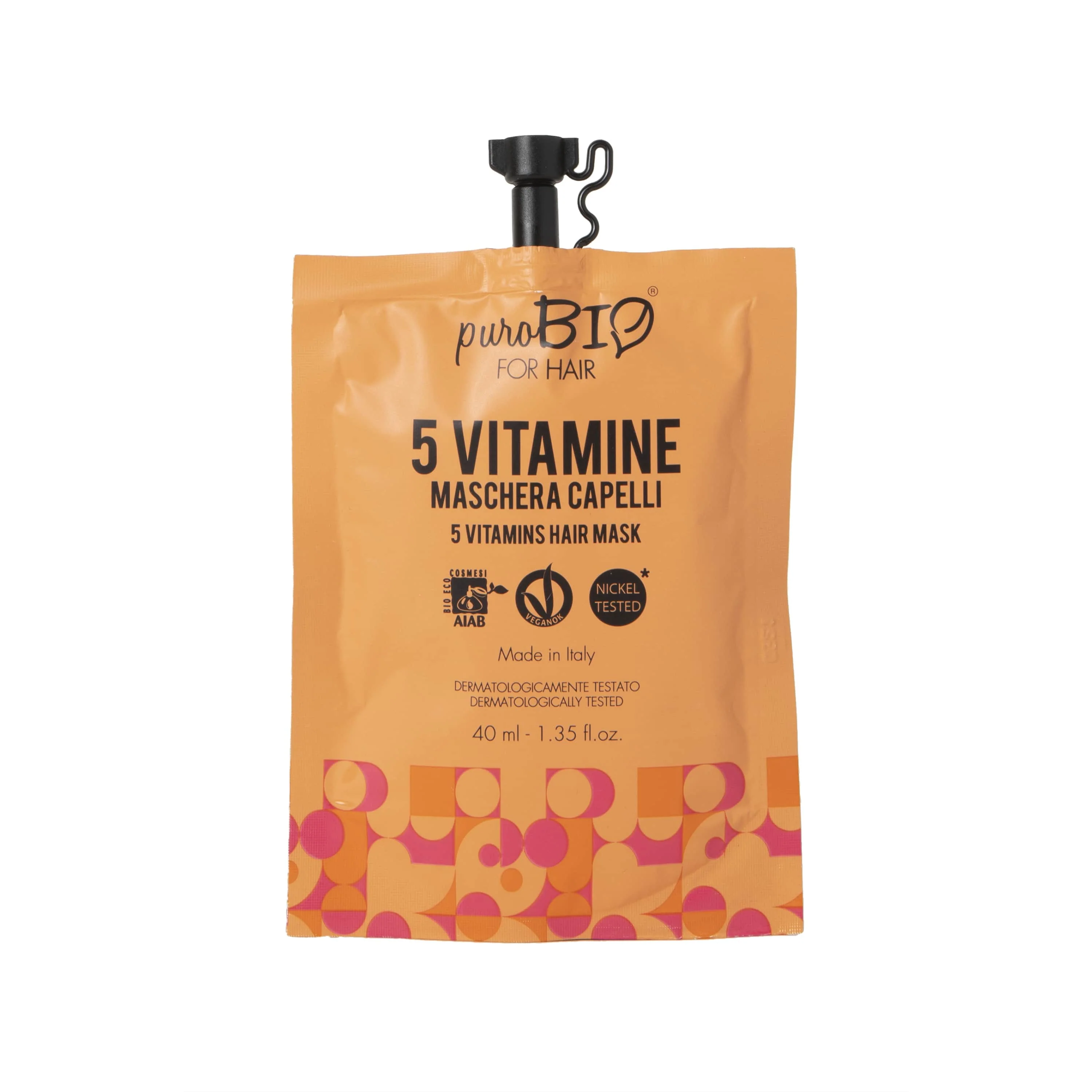 puroBIO hårmaske med 5 vitaminer - Lysnende hårmaske