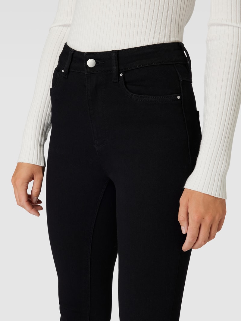 Jeans im 5-Pocket-Design Modell 'ONLMILA' in schwarz